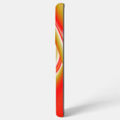 ラブ&金ゴールド抽象芸術3Dレインボワート SAMSUNG GALAXYケース (裏面横)