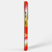 ラブ&金ゴールド抽象芸術3Dレインボワート SAMSUNG GALAXYケース (右側面)