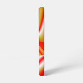 ラブ&金ゴールド抽象芸術3Dレインボワート SAMSUNG GALAXYケース (左側面)