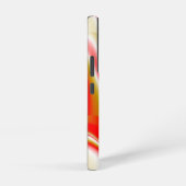 ラブ&金ゴールド抽象芸術3Dレインボワート SAMSUNG GALAXYケース (右側面)