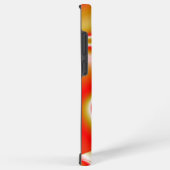 ラブ&金ゴールド抽象芸術3Dレインボワート SAMSUNG GALAXYケース (右側面)