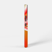 ラブ&金ゴールド抽象芸術3Dレインボワート SAMSUNG GALAXYケース (右側面)