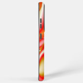 ラブ&金ゴールド抽象芸術3Dレインボワート SAMSUNG GALAXYケース (右側面)