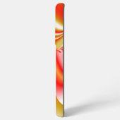 ラブ&金ゴールド抽象芸術3Dレインボワート SAMSUNG GALAXYケース (裏面横)