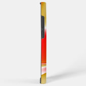 ラブ&金ゴールド抽象芸術3Dレインボワート SAMSUNG GALAXYケース (右側面)