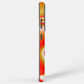 ラブ&金ゴールド抽象芸術3Dレインボワート SAMSUNG GALAXYケース (右側面)