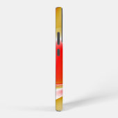 ラブ&金ゴールド抽象芸術3Dレインボワート SAMSUNG GALAXYケース (右側面)
