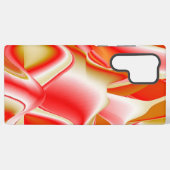 ラブ&金ゴールド抽象芸術3Dレインボワート SAMSUNG GALAXYケース (裏面横)