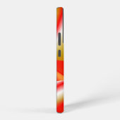 ラブ&金ゴールド抽象芸術3Dレインボワート SAMSUNG GALAXYケース (右側面)