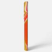 ラブ&金ゴールド抽象芸術3Dレインボワート SAMSUNG GALAXYケース (裏面横)