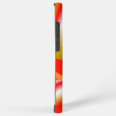 ラブ&金ゴールド抽象芸術3Dレインボワート SAMSUNG GALAXYケース (右側面)