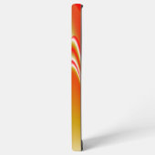 ラブ&金ゴールド抽象芸術3Dレインボワート SAMSUNG GALAXYケース (左側面)