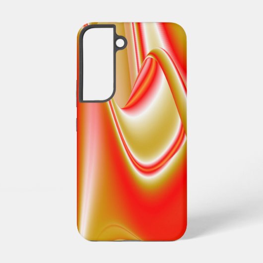 ラブ&金ゴールド抽象芸術3Dレインボワート SAMSUNG GALAXYケース (裏面)