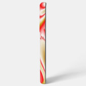 ラブ&金ゴールド抽象芸術3Dレインボワート SAMSUNG GALAXYケース (裏面横)