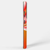 ラブ&金ゴールド抽象芸術3Dレインボワート SAMSUNG GALAXYケース (右側面)