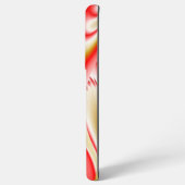 ラブ&金ゴールド抽象芸術3Dレインボワート SAMSUNG GALAXYケース (左側面)