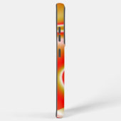 ラブ&金ゴールド抽象芸術3Dレインボワート SAMSUNG GALAXYケース (右側面)