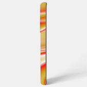 ラブ&金ゴールド抽象芸術3Dレインボワート SAMSUNG GALAXYケース (左側面)