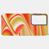 ラブ&金ゴールド抽象芸術3Dレインボワート SAMSUNG GALAXYケース (裏面横)