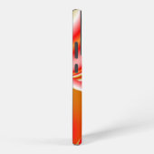 ラブ&金ゴールド抽象芸術3Dレインボワート SAMSUNG GALAXYケース (右側面)