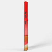 ラブ&金ゴールド抽象芸術3Dレインボワート SAMSUNG GALAXYケース (右側面)