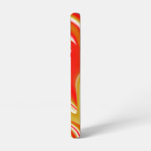 ラブ&金ゴールド抽象芸術3Dレインボワート SAMSUNG GALAXYケース (左側面)