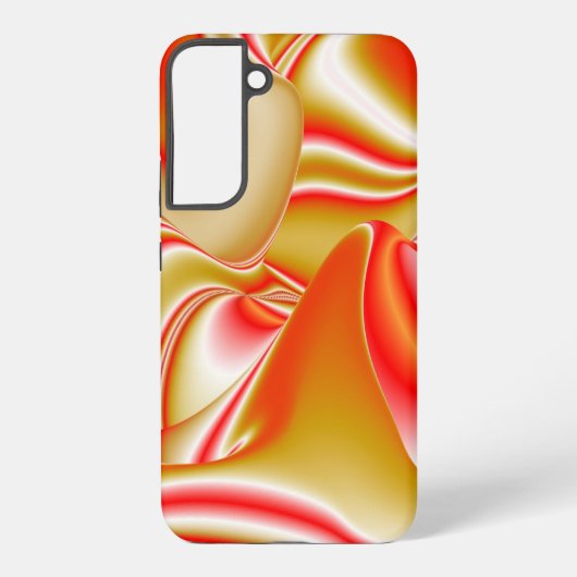 ラブ&金ゴールド抽象芸術3Dレインボワート SAMSUNG GALAXYケース (裏面)