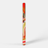 ラブ&金ゴールド抽象芸術3Dレインボワート SAMSUNG GALAXYケース (右側面)