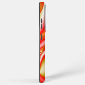 ラブ&金ゴールド抽象芸術3Dレインボワート SAMSUNG GALAXYケース (右側面)