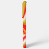 ラブ&金ゴールド抽象芸術3Dレインボワート SAMSUNG GALAXYケース (裏面横)