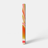 ラブ&金ゴールド抽象芸術3Dレインボワート SAMSUNG GALAXYケース (左側面)