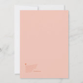 ラブ·養子縁組の発表/パーティー 案内状 (裏面)