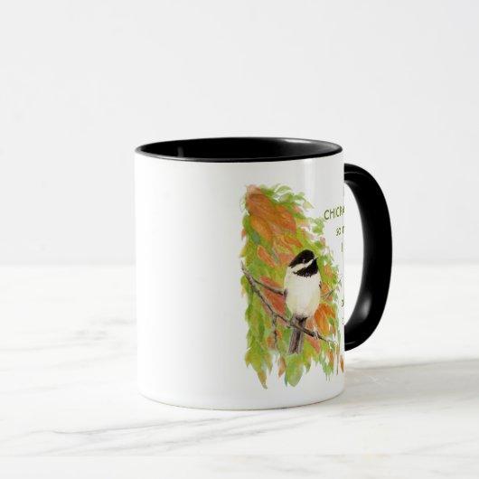 ラブ《鳥》アメリカゴガラそう多くの私のおもしろい引用文マグ マグカップ (正面右)