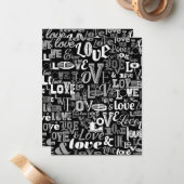 ラブ 4 ノートカード (正面/裏面インサイチュ)