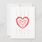 ラブ 4.25x5.5 フラット カード (正面)