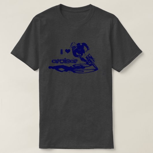 ラブbmxクルーザー古いスクールバックスライダーパパ tシャツ (デザイン正面)