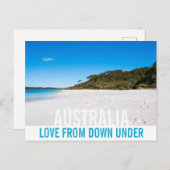 ラブfromオーストラリアハイアムスビーチランドスケープパラダイス ポストカード (正面/裏面)