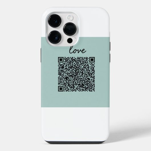 ラブQRコード iPhoneケース (裏面)