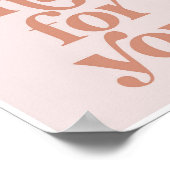 ラブthat for Youヴィンテージレトロフォント ポスター (角)