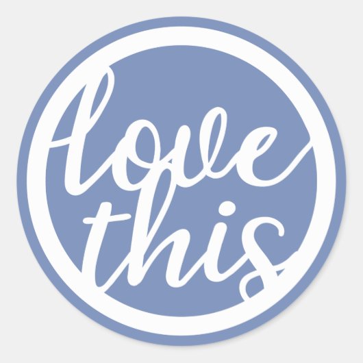 ラブthis文字サークル ラウンドシール (正面)