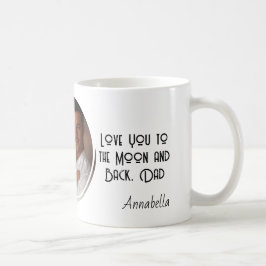 ラブuパパカスタムラウンドフォト コーヒーマグカップ