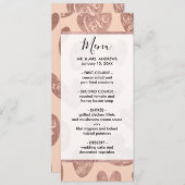 ラブXOXOベミンバラ金ゴールドピンクグリッターハート メニュー (正面/裏面)