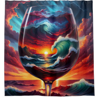 ラプソディの屈折 シャワーカーテン