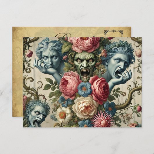 ラプソディロード – ゴシックビクトリアン体 シーズンポストカード (正面/裏面)