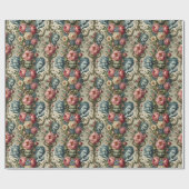 ラプソディロード – ゴシックフローラバンダナ ラッピングペーパー (フラット)