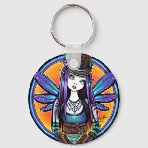 "ラプソディ"のゴシック様式アブサンの妖精の芸術Keychain キーホルダー