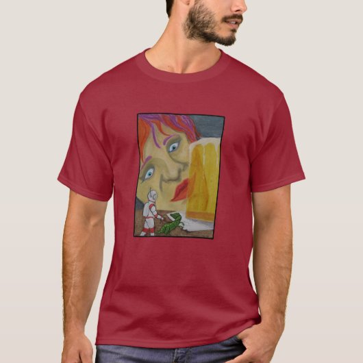 ラプターとお散歩 Tシャツ (正面)