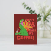 ラプターとコーヒー ポストカード (スタンド正面)