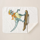 ラプターのスケートボードのイラストレーション。 シェルパブランケット (正面(横))