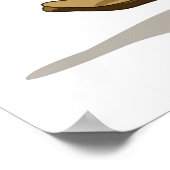 ラプターのスケートボードのイラストレーション。 ポスター (角)